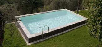 Semi Inground Swimming Pool In Wood Outdoor Dolcevita Laghetto Swimming Pools Inground Pool Inground Pool Designs