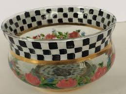 I'm shipping it all back and want nothing to do with them and their mass produced, overpriced. Mackenzie Childs Circus Series Glass Small Rose Bowl 4 Diam 55 00 Tayrose Tayrose E Commerce
