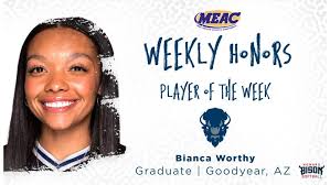 Worthy Takes Home MEAC Weekly Accolade