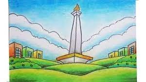 Maybe you would like to learn more about one of these? Cara Menggambar Tugu Monas Youtube