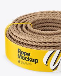 Download Twisted Sisal Rope Package Mockup High Angle View In Packaging Mockups On Yellow Images Object Mockups PSD Mockup Templates