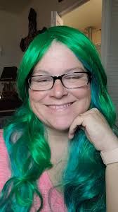 Funny Girl with Green Hair
