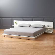 How much is a good king size mattress? Andes White King Storage Bed Reviews Cb2