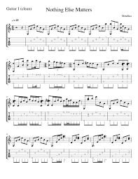 We have an official nothing else matters tab made by ug professional guitarists. Gene2020 Nothing Else Matters Guitar Tab Chords Lyrics Backing Track