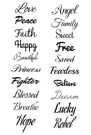 Script Temporary Tattoo Set Tatt Me Temporary Tattoos Word Tattoos Tattoo Lettering Tattoo Script