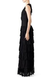 Black Lace Illusion Gown By Nicole Miller Cocktail Bridesmaid Dresses Lace Dress Black Fancy Dresses