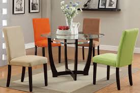 Dining Table With 4 Chairs Colored Dining Chairs Dining Room Furniture Sets Glass Round Dining Table