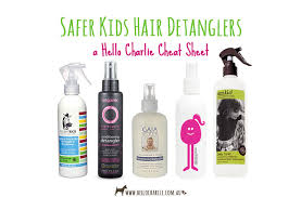 Safer Kids Detangler Cheat Sheet