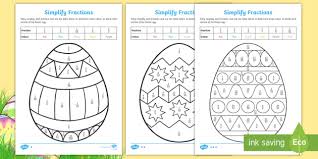 Click below for easter maths brain teasers. Easter Themed Fraction Worksheets Teacher Made