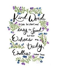Mother Teresa Quote Print Inspirational Watercolor Quote Art Mother Teresa Wall Art Kind Mother Teresa Quotes Kindness Quotes Printable Inspirational Quotes