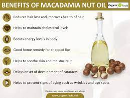 Some Of The Most Important Health Benefits Of Macadamia Nut Oil Include Its Ability To Lower Triglyceride Levels Improve Macadamia Nut Oil Health Oil Benefits