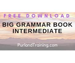 Free Big Grammar Book Intermediate By Matt Purlandpurland Traininglearn English Online For Free Grammar Book Learn English Grammar