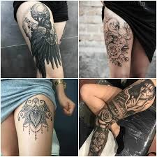 A great tattoo design that sits on the back of the neck. Thigh Tattoo Design Ideas Best Thigh Tattoos Ideas Top Beauty Magazines
