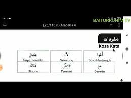 Maybe you would like to learn more about one of these? Kosa Kata 2 Pelajaran Bahasa Arab Kelas 4 Madrasah Diniyah Takmiliyah Awaliyah Youtube