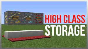 Minecraft 1 8 Redstone Tutorial High Class Storage Minecraft Crafts Minecraft Plans Minecraft