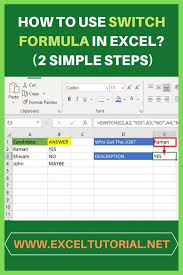 Excel Switch Formula Can Be Used To Check Multiple Values With This Formula You Can Check Multiple Values Excel Hacks Excel Tutorials Microsoft Excel Tutorial