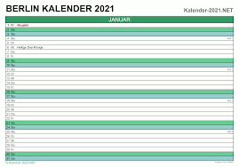 Hier finden sie kostenlose kalender 2021 für bayern mit gesetzlichen feiertagen und kalenderwochen. Kalender 2021 Berlin