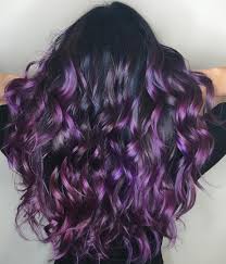 40 Versatile Ideas Of Purple Highlights For Blonde Brown And Red Hair Purple Balayage Purple Hair Highlights Purple Hair