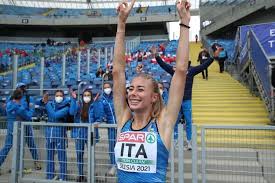 Lei la pi veloce sui 1.500 closed (на итальянском). Road To Tokyo Gaia Sabbatini Sprintnews It
