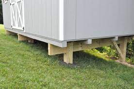 How To Build A Post Beam Shed Foundation On A Slope Building A Storage Shed Shed Foundation Ideas Shed Building Plans