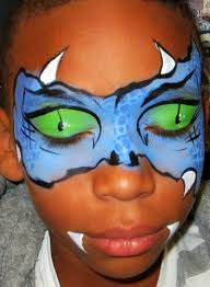 Fasching Make Up Kinder Drachen Schminken Augen Fasching Carnival Lidschatten Frauenclub Bemalte Gesichter Schminkgesichter Drache Schminken Kind