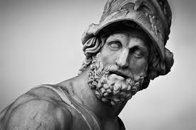 Ancient Sculpture Of Menelaus Supporting The Body Of Patroclus Florence  Italy Stock Photo