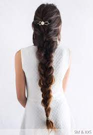 Gorgeous Super Long Hair In A Big Braid Hairstyle With White Dogwood Flower Flexi Clips Beautiful We Braids For Long Hair Braided Hairstyles Long Hair Styles