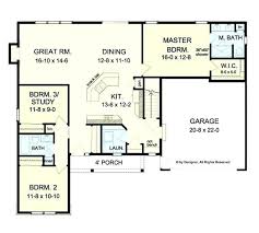 The best one story 4 bedroom house floor plans. House Plans Open Concept One Story Home And Aplliances