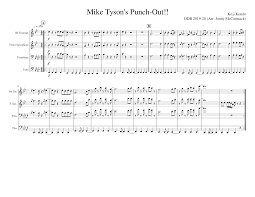 Video game on your pc, mac, android or ios device! Mike Tyson S Punch Out Sheet Music For Trumpet In B Flat Trombone Tuba Saxophone Tenor Mixed Quartet Download And Print In Pdf Or Midi Free Sheet Music For Mike Tysons Punch Out