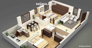 Untuk kamu yang tidak tahu bagaimana cara membuat denah rumah minimalis, tenang. Desain Rumah Minimalis 1 2 Kamar Tidur 3d 2021 Happy Living
