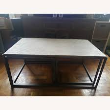 Buy coffee tables at macys.com! Macy S Travertine Metal Nesting Coffee Table Aptdeco