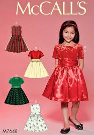 Girls Holiday Dress Pattern Little Girls Dress Pattern Child S Dress Pattern Mccall S Kids Dress Patterns Girls Dress Sewing Patterns Kids Dresses Online