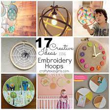 Crafty Texas Girls 17 Creative Ideas Using Embroidery Hoops Embroidery Hoop Embroidery Hoop Art Creative