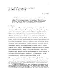Pdf The Lesser Evil As Argument And Tactic From Marx To The Present The fatal spore, with the funny name!