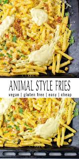 Animal Style Fries Vegan Contentedness Cooking Recipe Animal Style Fries Vegan Party Food Vegetarian Recipes
