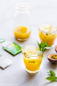 Passion Fruit Iced Tea Delightful Plate Recipe Easy Juice Recipes Detox Juice Fruit