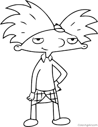 Print coloring page download pdf tags: Hey Arnold Coloring Pages Coloringall