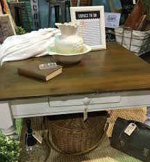 We love this table from ikea but thought we would give it a new look with a bit of masking and some spray paint. An Easy Diy Farmhouse Coffee Table Makeover Salvage Sister And Mister
