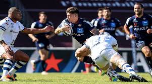The first half started with racing's camille chat having to be replaced due to injury, before a maxime machenaud penalty and antoine gibert drop goal, either side of a reply from jalibert, saw them lead. European Professional Club Rugby Bordeaux Begles Donne Rendez Vous Au Racing 92
