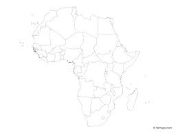 More vector maps of africa continent. Outline Map Of Africa With Countries Free Vector Maps