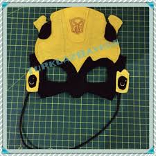 Felt Mask Boys Transformers Bumblebee Bumble Bee Transformer Costume Bumble Bee Costume Diy Halloween Costumes For Kids
