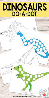 Dot to dot is a fun way to follow your way to solving a mystery! Free Dinosaurs Do A Dot Printables Easy Peasy Learners