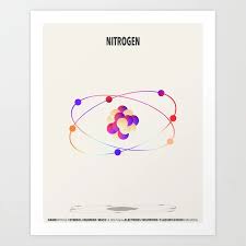 Nitrogen Element Art Art Print By Finlaymcnevin Society6 Art Art Prints Print
