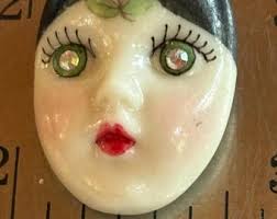 Vintage Adagio Signed Lady Face Pin