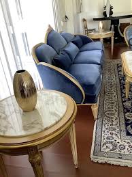 Each piece is framed with handsome ebony and mahogany inlaid bands. Coffee Table With Marble Top Idfdesign