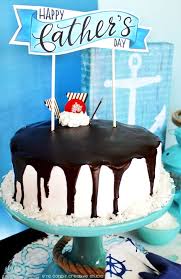 Free Father S Day Cake Topper Dessert Table Idea Fathers Day Cake Cake Diy Father S Day Cake