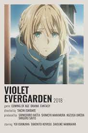Violet Evergarden Poster In 2021 Anime Printables Anime Minimalist Poster Anime Posters