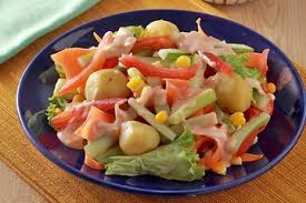 Salad sayuran ini juga dilengkapi dengan pilihan saus. Resep Salad Sayuran Mayo Enak Untuk Dessert Andalan Malam Ini Semua Halaman Sajian Sedap