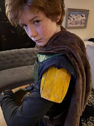 Micah the maker's latest epic Halloween creation! #bobafett built from  scratch. He used a sewing machine to make the doublet, the belt and holster  , then crafted the armor from foam and