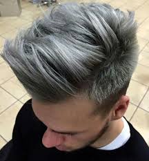 We should also mention that men with gray hair look very cool and attractive. 77 Best Hair Highlights Types Colors Products And Ideas Dyed Hair Men Men Hair Color Grey Hair Dye